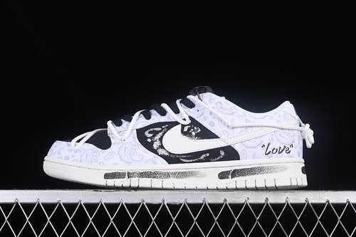 【330】[DJ9955-100]-[DUNK LOW ESS WHITE PAISLEY WHITE/GREY FOG/BLACK]-[WOMAN:36-39]-[MAN:40-46]