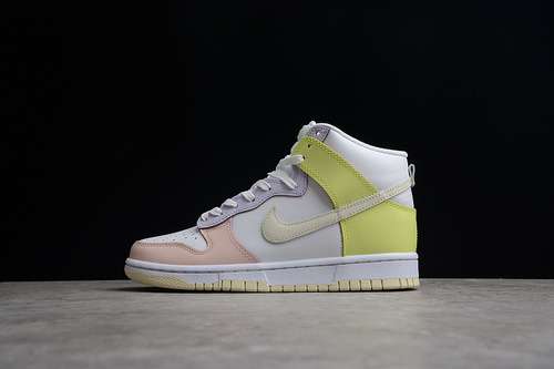 【380】[DD1869-108]-[SB DUNK HIGH WHITE/CASHMERE/LEMON TWIST]-[WOMAN:36-39]-[MAN:40-45]