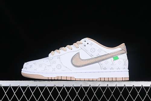 【360】[LV0526-596]-[L*V DUNK LOW SB WHITE/KHAKI]-[WOMAN:36-39]-[MAN:40-45]