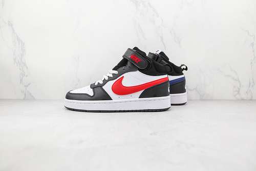 【320】[DO5889-161]-[COURT BOROUGH MID 2 GS WHITE/BLACK/UNIVERSITY RED]-[WOMAN:36-39]-[MAN:40-45]