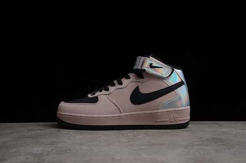 【340】[WZ3066-061]-[AIR FORCE 1 07 MID PINK/BLACK/SILVER]-[WOMAN:36-39]-[MAN:40-45]