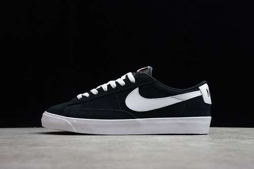 【270】[538402-004]-[SB BLAZER LOW PRM VNTG SUEDE BLACK/WHITE]-[WOMAN:36-39]-[MAN:40-45]