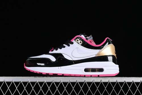 【280】[HJ3966-100]-[AIR MAX 1 PRM WHITE/BLACK/PINK/GOLD]-[WOMAN:36-39]-[MAN:40-47.5]