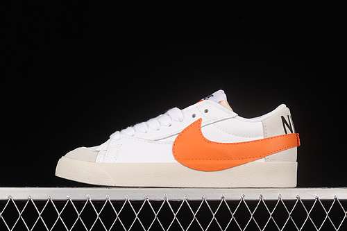 【280】[DN2158-100]-[BLAZER LOW WHITE/GREY/ORANGE]-[WOMAN:36-39]-[MAN:40-45]