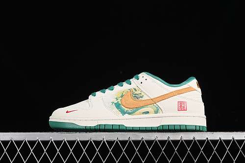 【360】[XP3802-331]-[SB DUNK LOW WHITE/ORANGE/GREEN]-[WOMAN:36-39]-[MAN:40-45]