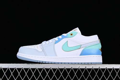 【230】[FN8899-131]-[AIR JORDAN 1 LOW EMERALD WHITE/BLUE/GREEN]-[WOMAN:35.5-39]-[MAN:40-47.5]