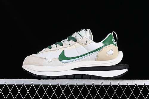 【300】[DD1875-102]-[SACAI VAPORWAFFLE 3.0 WHITE/GREY/BLACK/GREEN]-[WOMAN:36-39]-[MAN:40-45]