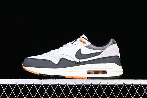 【280】[FN7487-133]-[AIR MAX 1 WHITE/GREY/BLACK/ORANGE]-[WOMAN:36-39]-[MAN:40-47.5]