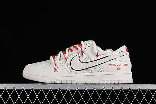 【380】[SJ2068-242]-[SB DUNK LOW L*V OFF WHITE/RED/SILVER]-[WOMAN:36-39]-[MAN:40-45]