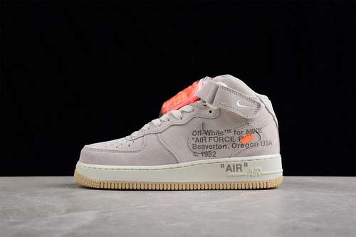 【350】[CW2255-100]-[AIR FORCE 1 MID 07 LIGHT GREY/WHITE/LIGHT BROWN]-[WOMAN:36-39]-[MAN:40-45]