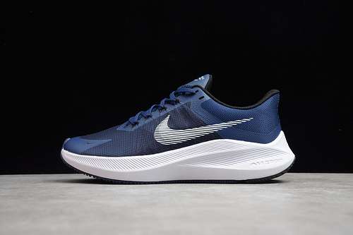 【250】[CW3419-732]-[AIR ZOOM WINFLO 8 NAVY BLUE/BLACK-WHITE]-[WOMAN:36-39]-[MAN:40-45]