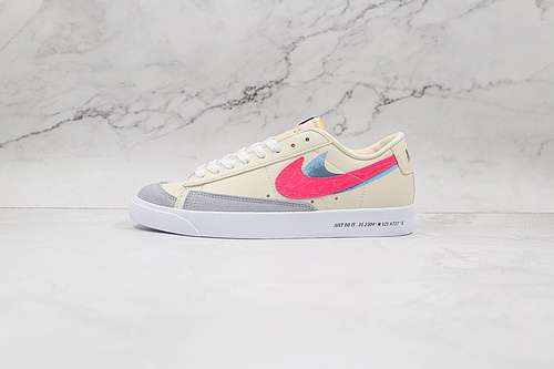 【260】[DA6364-164]-[BLAZER LOW 77 VINTAG BEIGE/PINK/BLUE-WHITE]-[WOMAN:36-39]-[MAN:40-44]