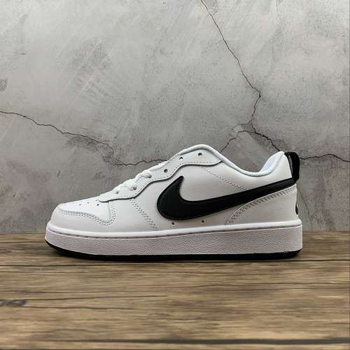 【280】[BQ5448-104]-[COURT BOROUGH LOW 2 WHITE/WHITE/BLACK]-[WOMAN:36-43]