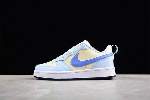 【280】[FV8120-141]-[COURT BOROUGH LOW 2 FP（GS）WHITE/YELLOW/BLUE]-[WOMAN:36-39]-[MAN:40-45]