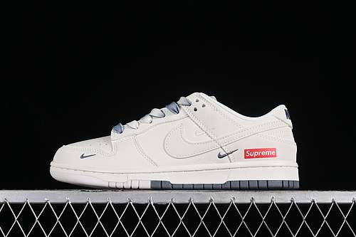 【360】[BB8657-105]-[SUPREME SB DUNK LOW WHITE/GREY]-[WOMAN:36-39]-[MAN:40-45]