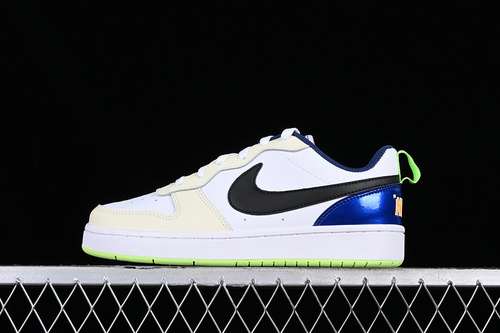 【200】[FB1394-101]-[COURT BOROUGH LOW 2 WHITE/BLACK/BLUE/YELLOW]-[WOMAN:36-39]-[MAN:40-45]