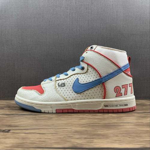 【420】[DH7683-100]-[ISHOD WAIR X MAGNUS WALKER X SB DUNK HIGH WHITE/BLUE/RED]-[UNSIEX:36-46]
