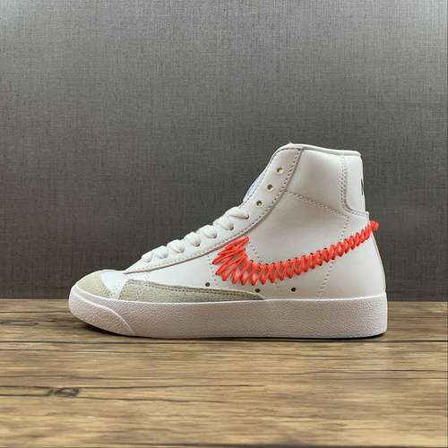 【260】[DD8489-161]-[BLAZER MID 77 VINTAGE DOUBLE ZIG ZAG STITCHED SWOOSH WHITE/BRIGHT CRIMSON]