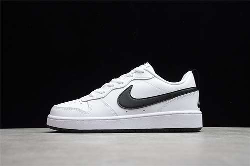 【280】[BQ5448-104]-[COURT BOROUGH LOW 2 WHITE/WHITE/BLACK]-[WOMAN:36-42]
