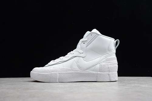 [BV0072-003]-[SACAI X BLAZER MID WHITE/WHITE/WHITE]-[WOMAN:36-39]-[MAN:40-46]-[OG166]