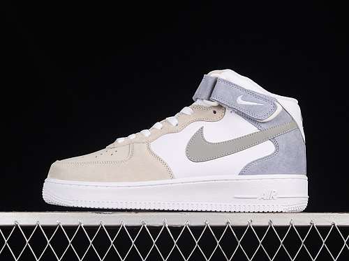 【360】[AL6896-557]-[AIR FORCE 1 07 MID WHITE/GREY/BLUE]-[WOMAN:36-39]-[MAN:40-45]