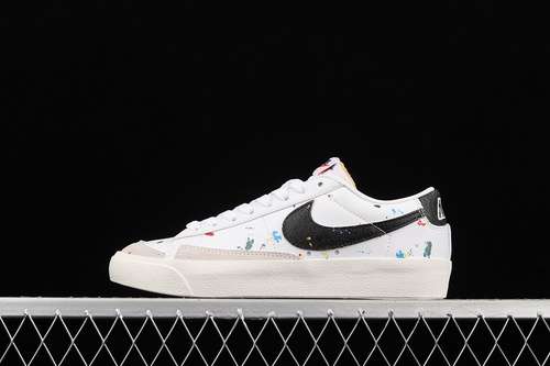 【260】[DJ1517-100]-[BLAZER LOW 77 PAINT SPLATTER WHITE/WHITE/SAIL/BLACK]-[WOMAN:36-39]-[MAN:40-45]