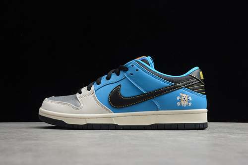 【550】[CZ5128-400]-[SB DUNK LOW X INSTANT SKATEBOARD BLUE/BLACK/GREY]-[UNISEX:36-44]
