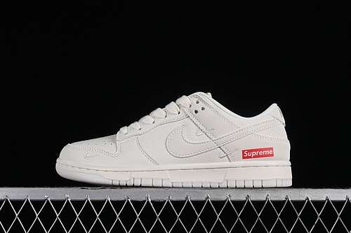 【360】[BB8675-104]-[SB DUNK LOW SUPREME WHITE/GREY]-[WOMAN:36-39]-[MAN:40-45]