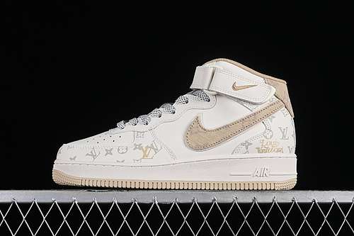 【320】[DV9988-600]-[AIR FORCE 1 07 MID L*V WHITE/GREY/YELLOW]-[WOMAN:36-39]-[MAN:40-45]
