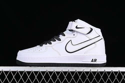 【340】[WP5623-835]-[AIR FORCE 1 07 MID WHITE/BLACK]-[WOMAN:36-39]-[MAN:40-45]