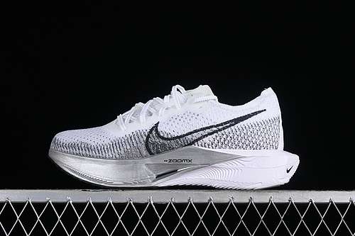 【280】[DV4129-100]-[ZOOMX VAPORFLY NEXT% 3 WHITE/PARTICLE GREY/METALLIC SILVER/DARK SMOKE GREY]