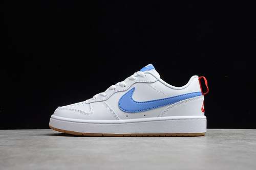 【280】[BQ5448-109]-[COURT BOROUGH LOW 2 GS WHITE/RED/BLUE]-[WOMAN:35.5-42]