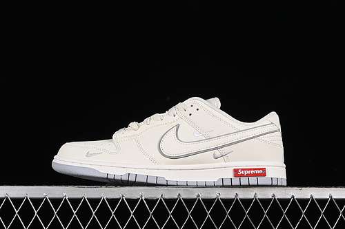 【360】[DJ2024-005]-[SB DUNK LOW SUPREME WHITE/GREY]-[WOMAN:36-39]-[MAN:40-45]