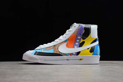 【300】[CZ3775-900]-[RUOHAN WANG X BLAZER MID WHITE/MULTI-COLOR]-[WOMAN:36-39]-[MAN:40-44]