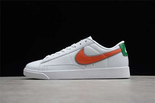 【220】[AV3028-100]-[STRANGER THINGS X BLAZER LOW QS HH WHITE/ORANGE/GREEN]-[WOMAN:36-39]-[MAN:40-44]