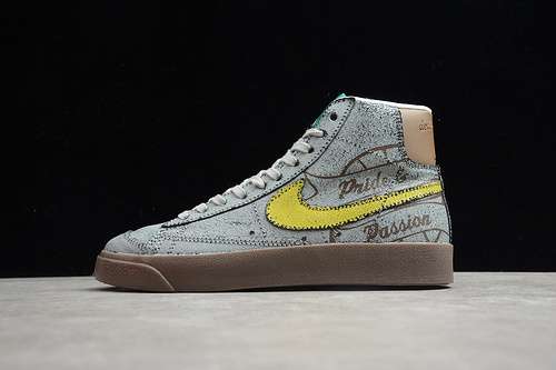 【280】[CW6016-100]-[BLAZER MID 77 PREGAME PACK MOTIVATION BEN SIMMONS GREY/YELLOW]