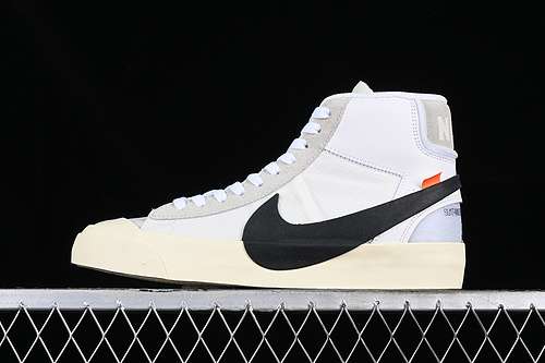【430】[AA3832-100]-[OFF WHITE BLAZER MID ALL HALLOWS EVE WHITE/BLACK/GREY]-[WOMAN:36-39]-[MAN:40-48]