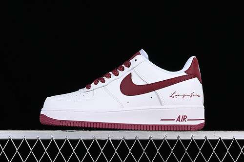 【320】[LO1718-059]-[NOCTA AIR FORCE 1 07 LOW CERTIFIED LOVER BOY WHITE/RED]-[UNISEX:36-45]