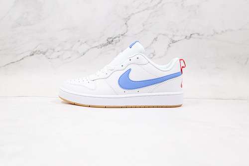 【300】[BQ5548-109]-[COURT BOROUGH LOW 2 WHITE/BLUE/RED]-[WOMAN:36-42]