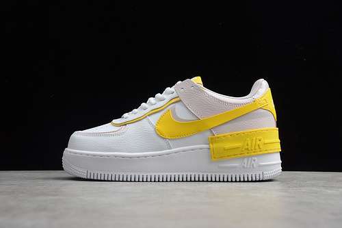 【300】[CJ1641-102]-[AIR FORCE 1 SHADOW SUNSHINE WHITE/SPEED YELLOW-BARELY ROSE]-[WOMAN:35-40]