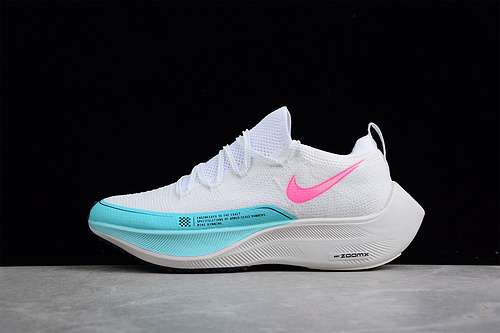 【280】[DM4386-101]-[ZOOMX VAPORFLY NEXT% WHITE/LIGHT BLUE/PINK]-[WOMAN:36-39]-[MAN:40-45]