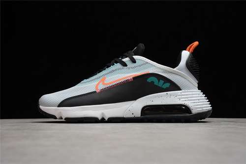 【300】[CZ1708-100]-[AIR MAX 2090 WHITE/BLACK/AQUAMARINE/TURF ORANGE]-[WOMAN:36-39]-[MAN:40-45]