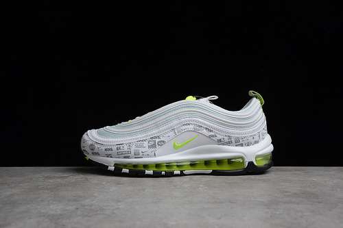 【340】[DH0006-100]-[AIR MAX 97 REFLECTIVE LOGO WHITE/BLACK/PURE PLATINUM/VOLT]-[UNSIEX:36-45]