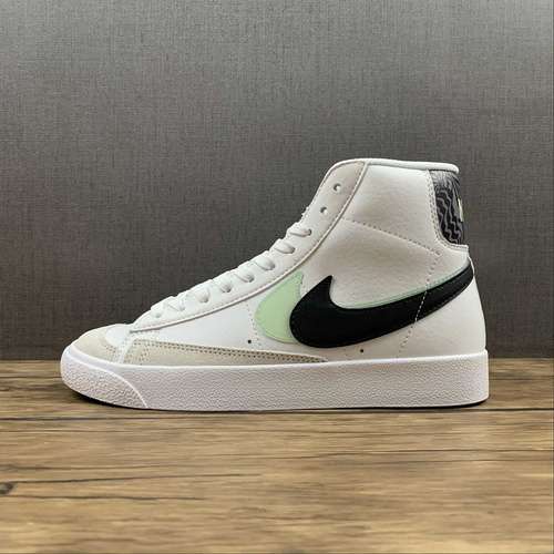 【260】[DD1847-100]-[BLAZER MID 77 SE GS DOUBLE SWOOSH WHITE/VAPOR GREEN/SMOKE GREY/BLACK]