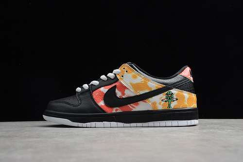 【420】[BQ6832-001]-[SB DUNK LOW TIE-DYE RAYGUNS 2019 BLACK/ORANGE-FLASH]-[UNISEX:36-45]
