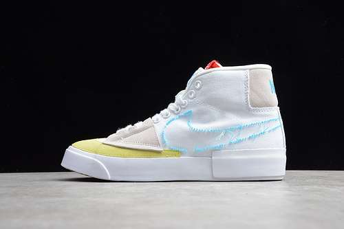 【280】[C13833-101]-[SB ZOOM BLAZER MID PRM WHITE/BLUE/YELLOW]-[WOMAN:36-39]-[MAN:40-45]