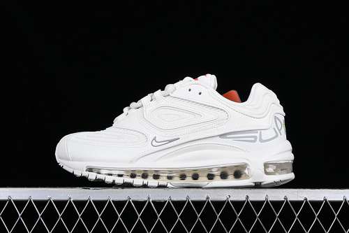 【320】[DR1033-100]-[SUPREME X AIR MAX 98 TL SP WHITE/METALLIC SILVER/SAIL]-[MAN:39-45]