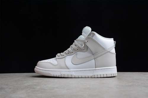 【360】[DD1399-100]-[SB DUNK HIGH WHITE/WHITE/VAST GREY]-[WOMAN:36-39]-[MAN:40-45]