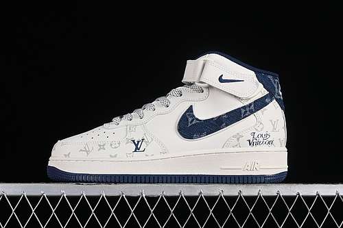 【320】[DV9988-400]-[AIR FORCE 1 07 MID L*V WHITE/GREY/BLUE]-[WOMAN:36-39]-[MAN:40-45]