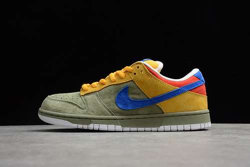 【480】[313170-341]-[DUNK LOW PREMIUM SB PUFF N STUFF OIL GREEN/INTERNATIONAL BLUE]
